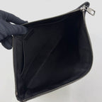 Louis Vuitton Pochette Discovery Monogram Eclipse Leather Black Clutch Silver — view 3