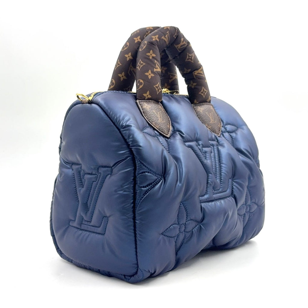 Louis Vuitton Speedy Bandouliere 25 Monogram LV Pillow Leather Nylon Navy — view 2