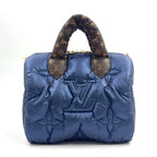 Louis Vuitton Speedy Bandouliere 25 Monogram LV Pillow Leather Nylon Navy