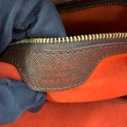 Louis Vuitton Triana Damier Ebene Leather Brown Handbag Gold — view 4