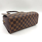 Louis Vuitton Triana Damier Ebene Leather Brown Handbag Gold — view 8