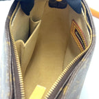 Louis Vuitton Looping MM Monogram Leather Brown Light Handbag Gold — view 6