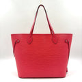 Louis Vuitton Neverfull MM Epi Leather Pink Tote Silver