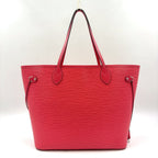 Louis Vuitton Neverfull MM Epi Leather Pink Tote Silver
