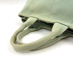 Prada Canapa Canvas Light Green Tote Gold — view 6