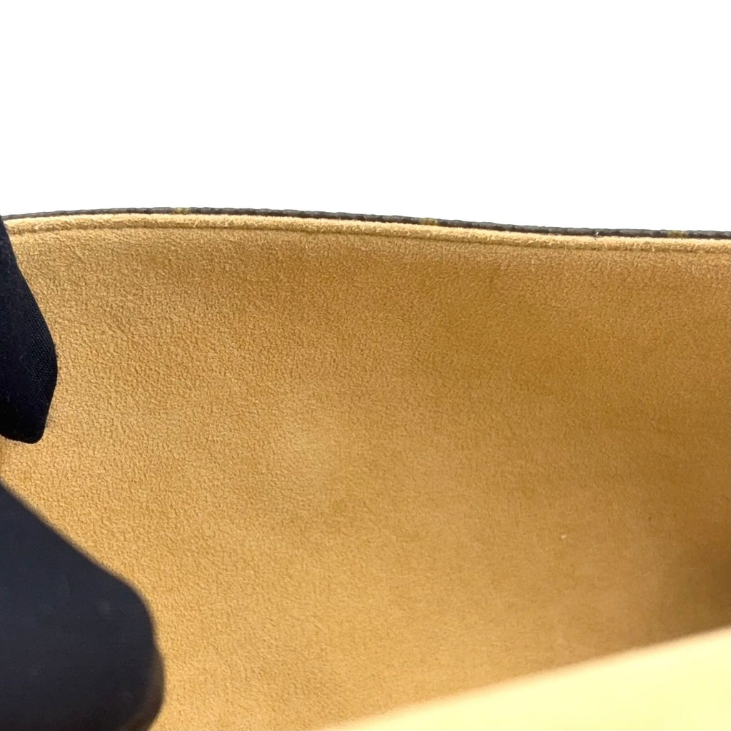 Louis Vuitton Pochette Twin GM Monogram Leather Brown Shoulder Bag Gold — view 5