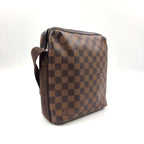 Louis Vuitton Trotteur Beaubourg Damier Ebene Leather Brown Shoulder Bag Gold — view 2