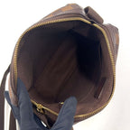 Louis Vuitton Trotteur Beaubourg Damier Ebene Leather Brown Shoulder Bag Gold — view 3