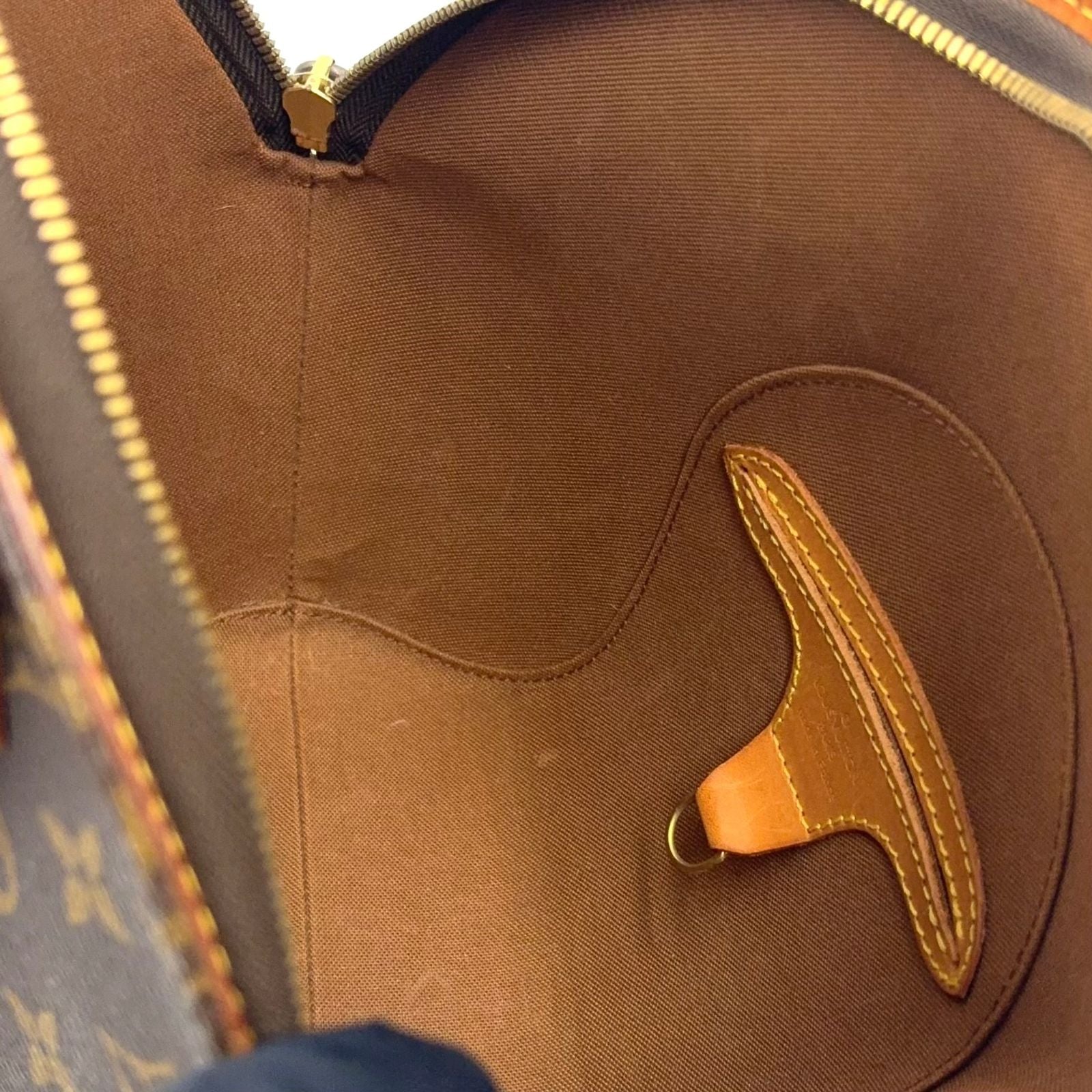 Louis Vuitton Ellipse PM Monogram Leather Brown Handbag Gold — view 6