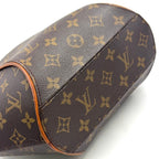 Louis Vuitton Ellipse PM Monogram Leather Brown Handbag Gold — view 7