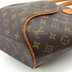 Louis Vuitton Ellipse PM Monogram Leather Brown Handbag Gold — view 8