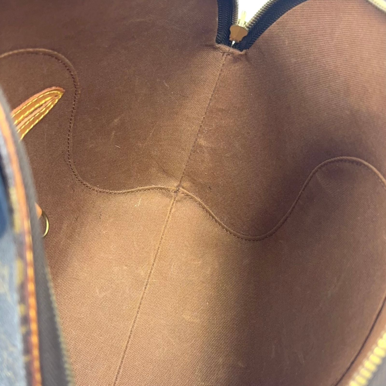 Louis Vuitton Ellipse PM Monogram Leather Brown Handbag Gold — view 5