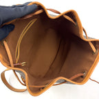 Louis Vuitton Montsouris MM Monogram Leather Brown Backpack Gold — view 3