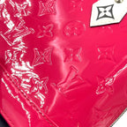 Louis Vuitton Alma BB Monogram Vernis Hot Pink Leather Enamel White Handbag — view 5