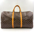 Louis Vuitton Keepall Bandouliere 60 Monogram Leather Brown Boston Bag Gold