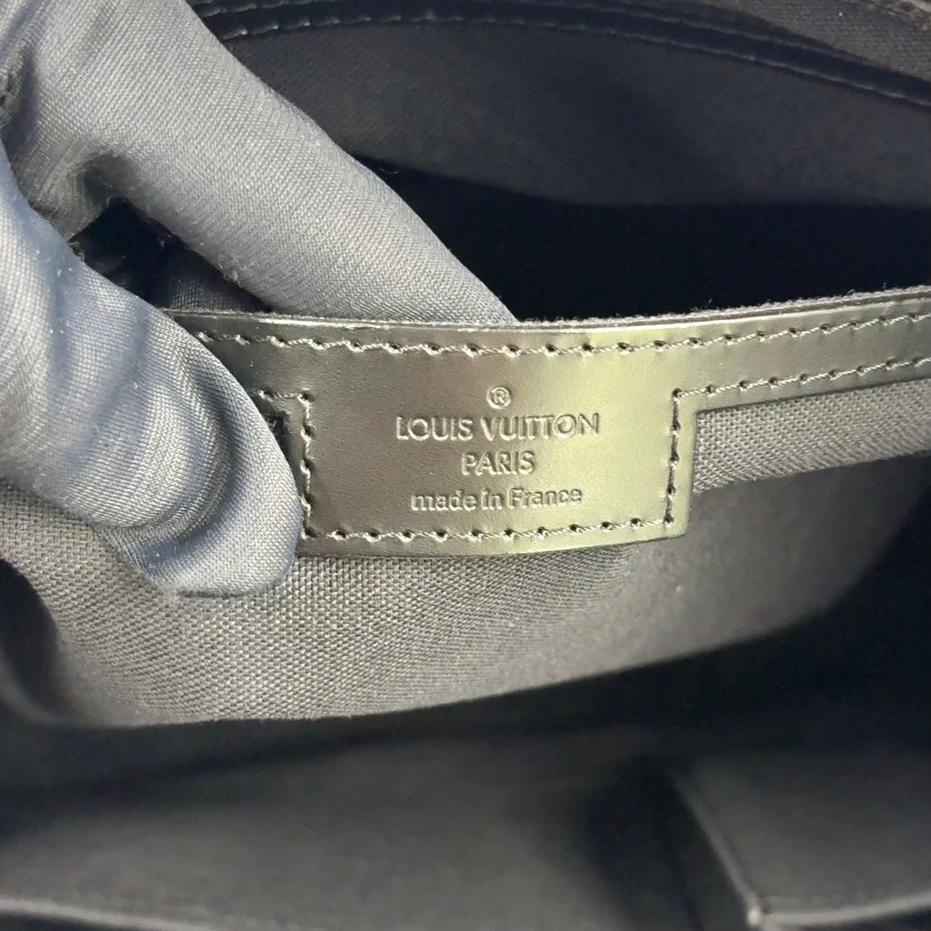 Louis Vuitton Tadao Damier Graphite Shoulder Bag Leather Black Tote Silver — view 4
