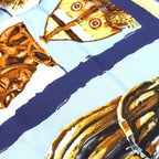 Hermes Carre 90 Persona Silk Navy Scarf — view 8
