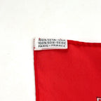 Hermes Carre 90 Clip Silk Red Scarf — view 2