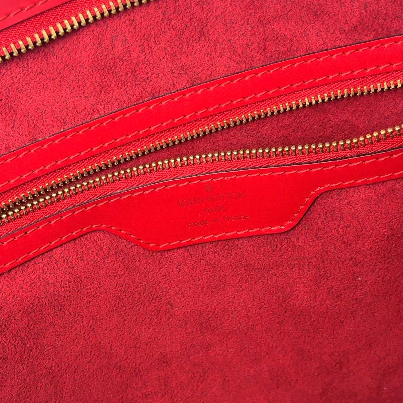 Louis Vuitton Saint Jacques Shopping Epi Castilian Red Leather Shoulder Bag Gold — view 4
