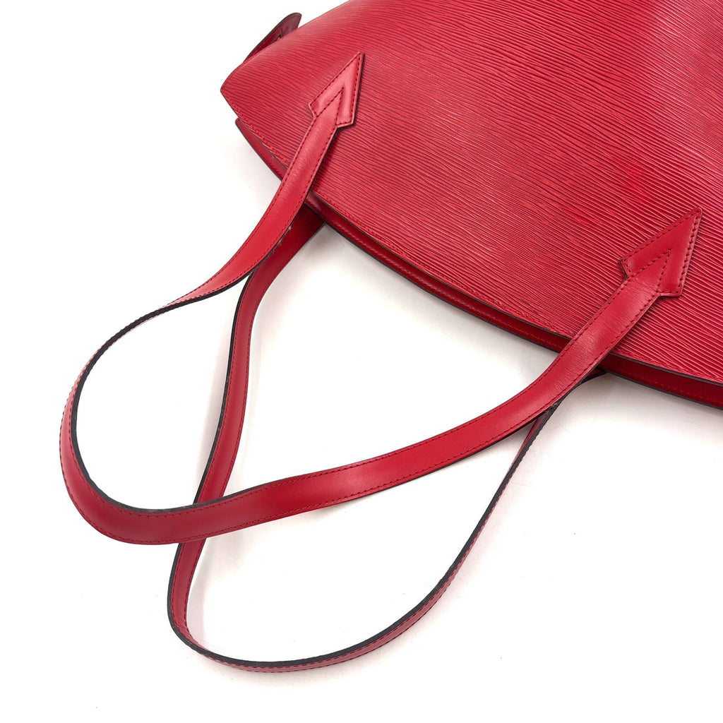 Louis Vuitton Saint Jacques Shopping Epi Castilian Red Leather Shoulder Bag Gold — view 5