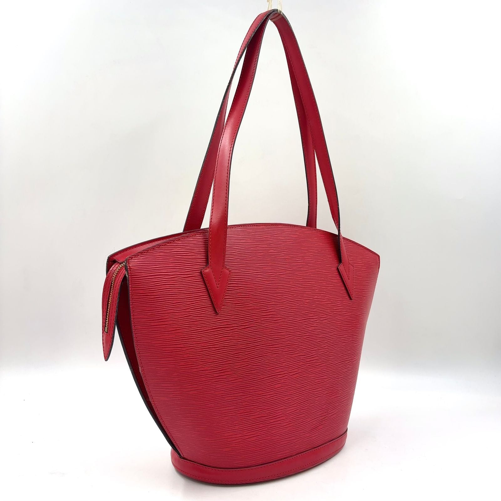 Louis Vuitton Saint Jacques Shopping Epi Castilian Red Leather Shoulder Bag Gold — view 2
