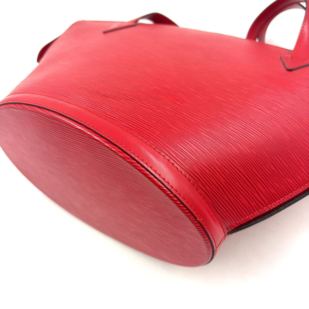 Louis Vuitton Saint Jacques Shopping Epi Castilian Red Leather Shoulder Bag Gold — view 8