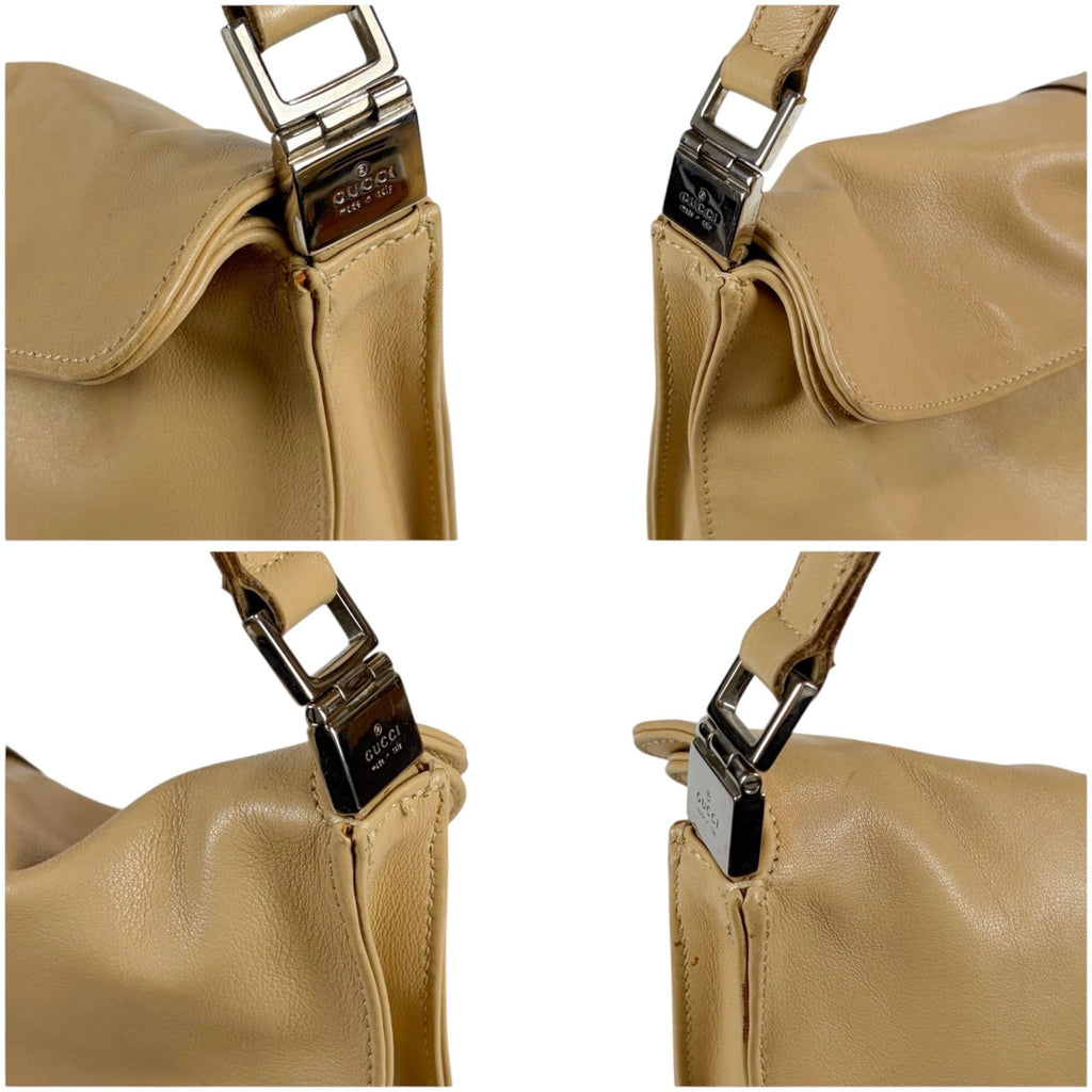 Gucci Jackie Hobo Leather Line Shoulder Beige — view 4