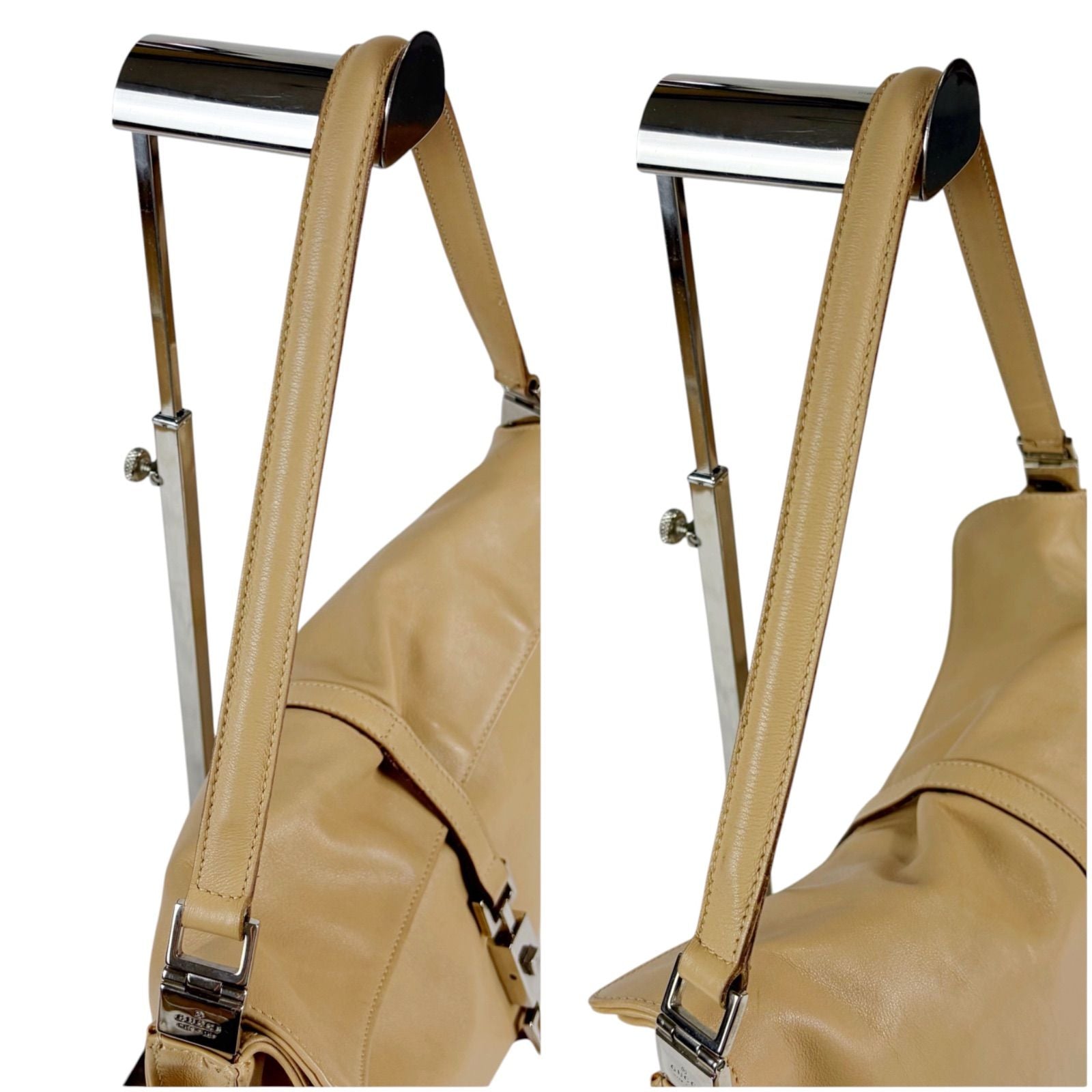 Gucci Jackie Hobo Leather Line Shoulder Beige — view 6