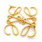 Loewe Brooch Gold Anagram — view 2
