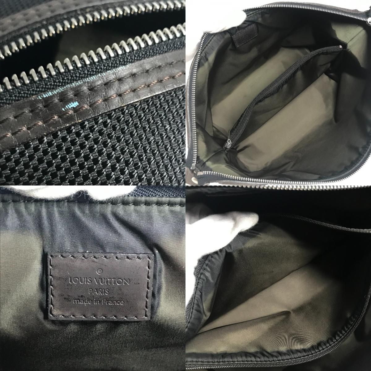 Louis Vuitton Second Bag Trousse Albatross Damier Geant Canvas Black — view 8