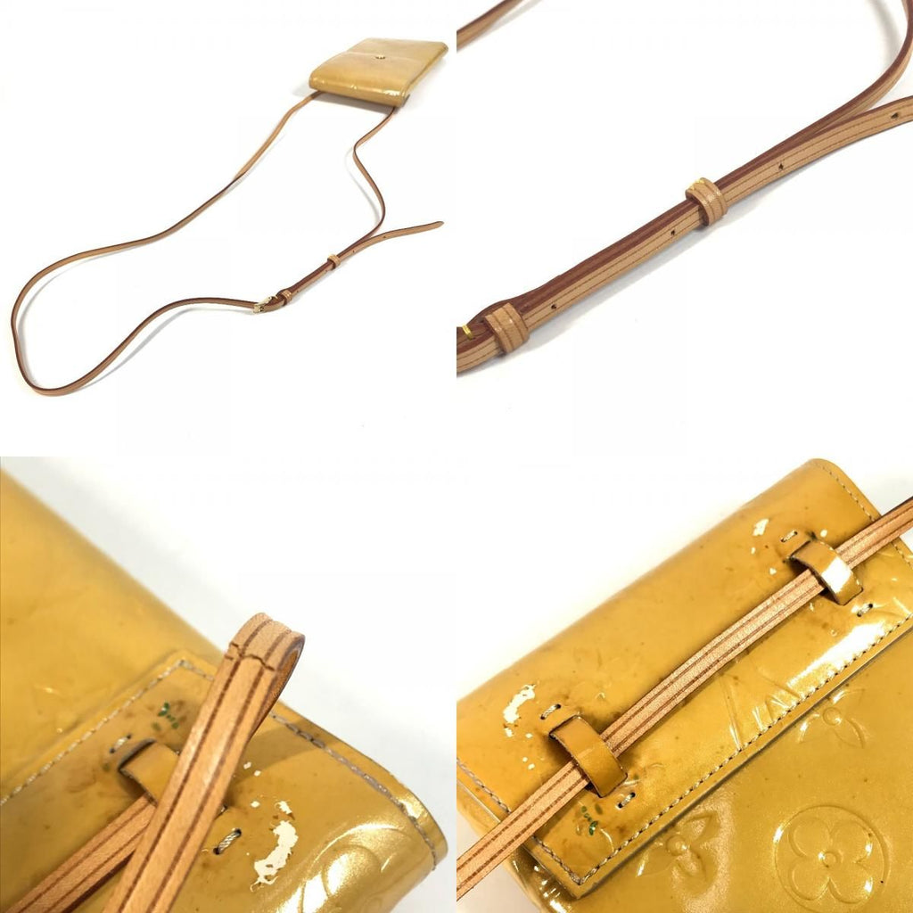 Louis Vuitton Walker Pochette Monogram Vernis Canvas Beige Pouch — view 7