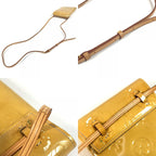 Louis Vuitton Walker Pochette Monogram Vernis Canvas Beige Pouch — view 7