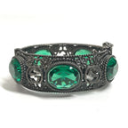 Gucci Bangle Interlocking Stone Bijou Silver Bracelet — view 2