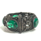 Gucci Bangle Interlocking Stone Bijou Silver Bracelet — view 5