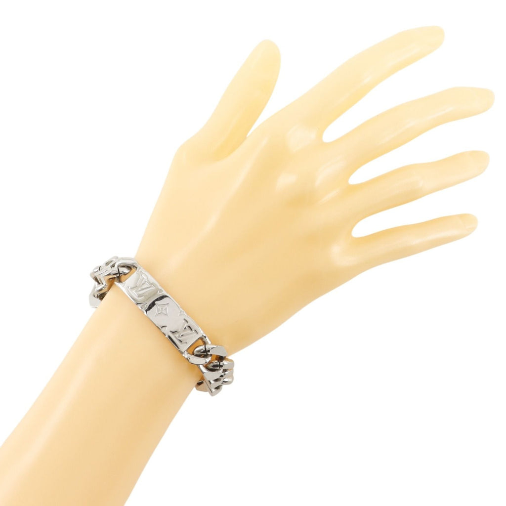 Louis Vuitton Chain Bracelet Monogram Metal Silver — view 2