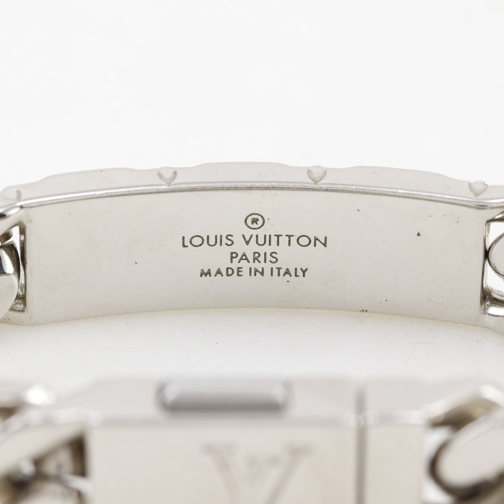 Louis Vuitton Chain Bracelet Monogram Metal Silver — view 9