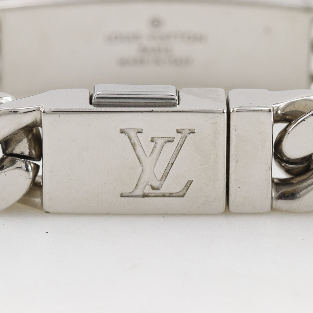 Louis Vuitton Chain Bracelet Monogram Metal Silver — view 8