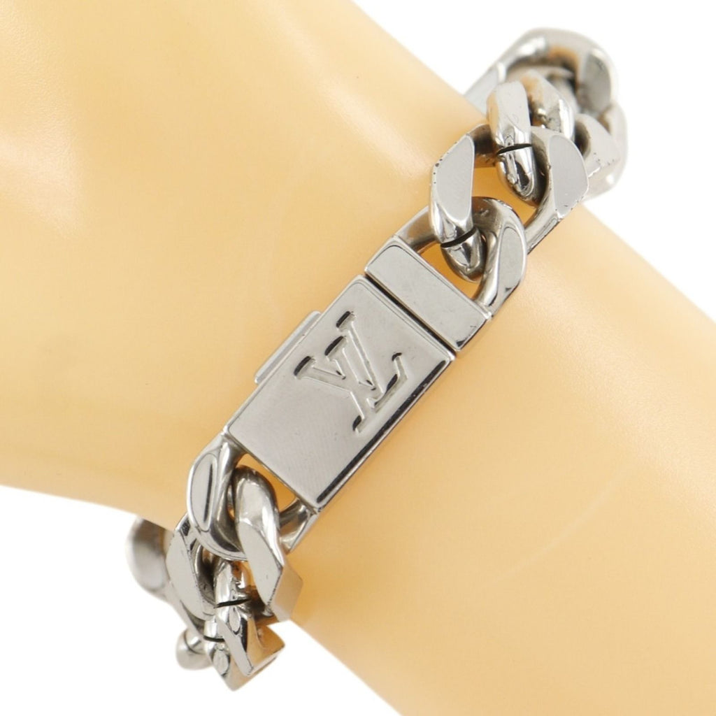 Louis Vuitton Chain Bracelet Monogram Metal Silver — view 3