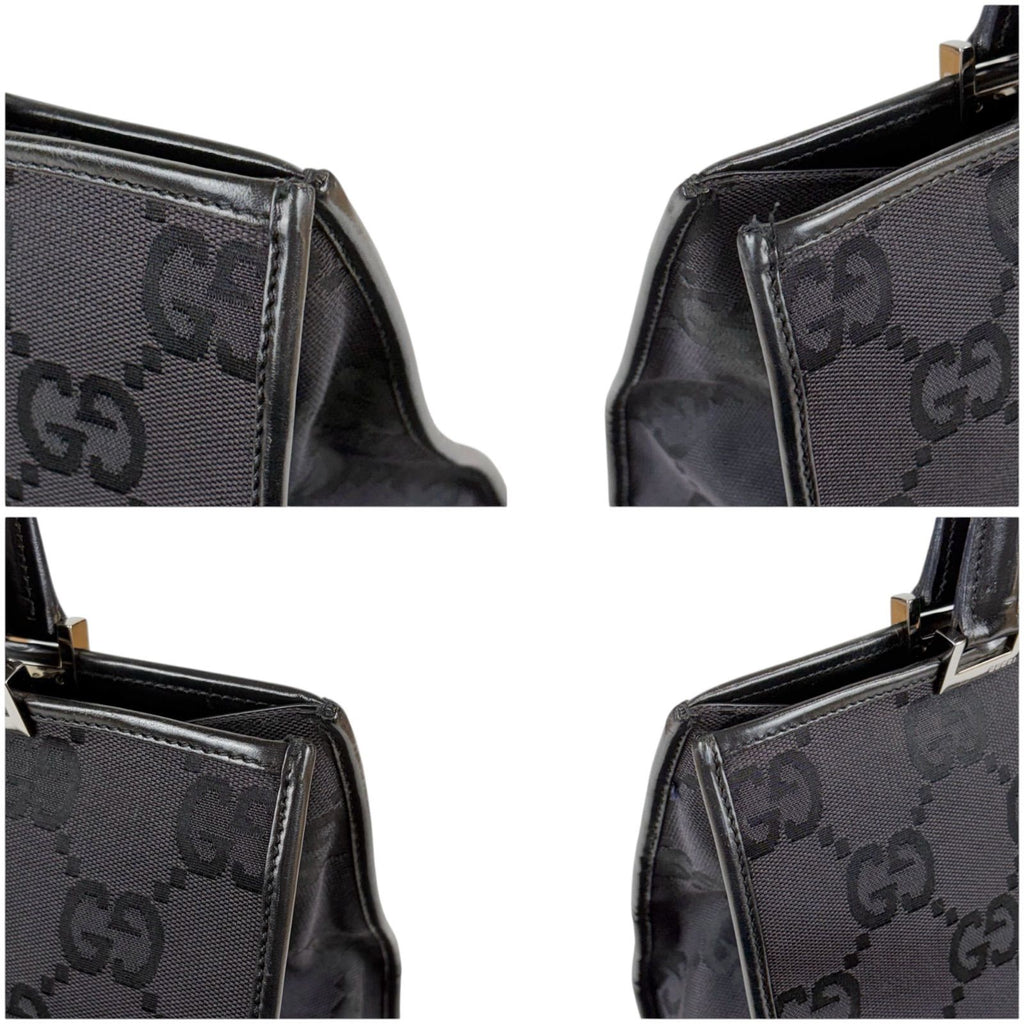 Gucci Jackie Tote GG Canvas Line Black — view 4