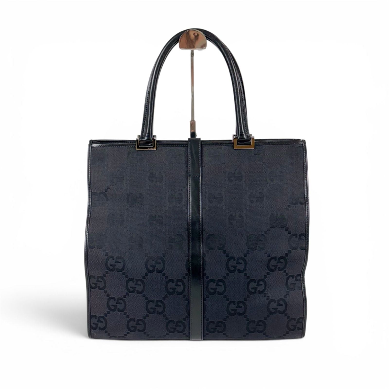Gucci Jackie Tote GG Canvas Line Black — view 2