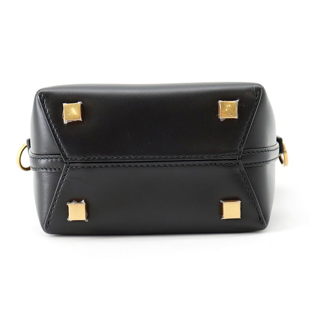 Saint Laurent Paris le 37 Mini Bucket Bag Calf Leather Black 2-Way — view 3