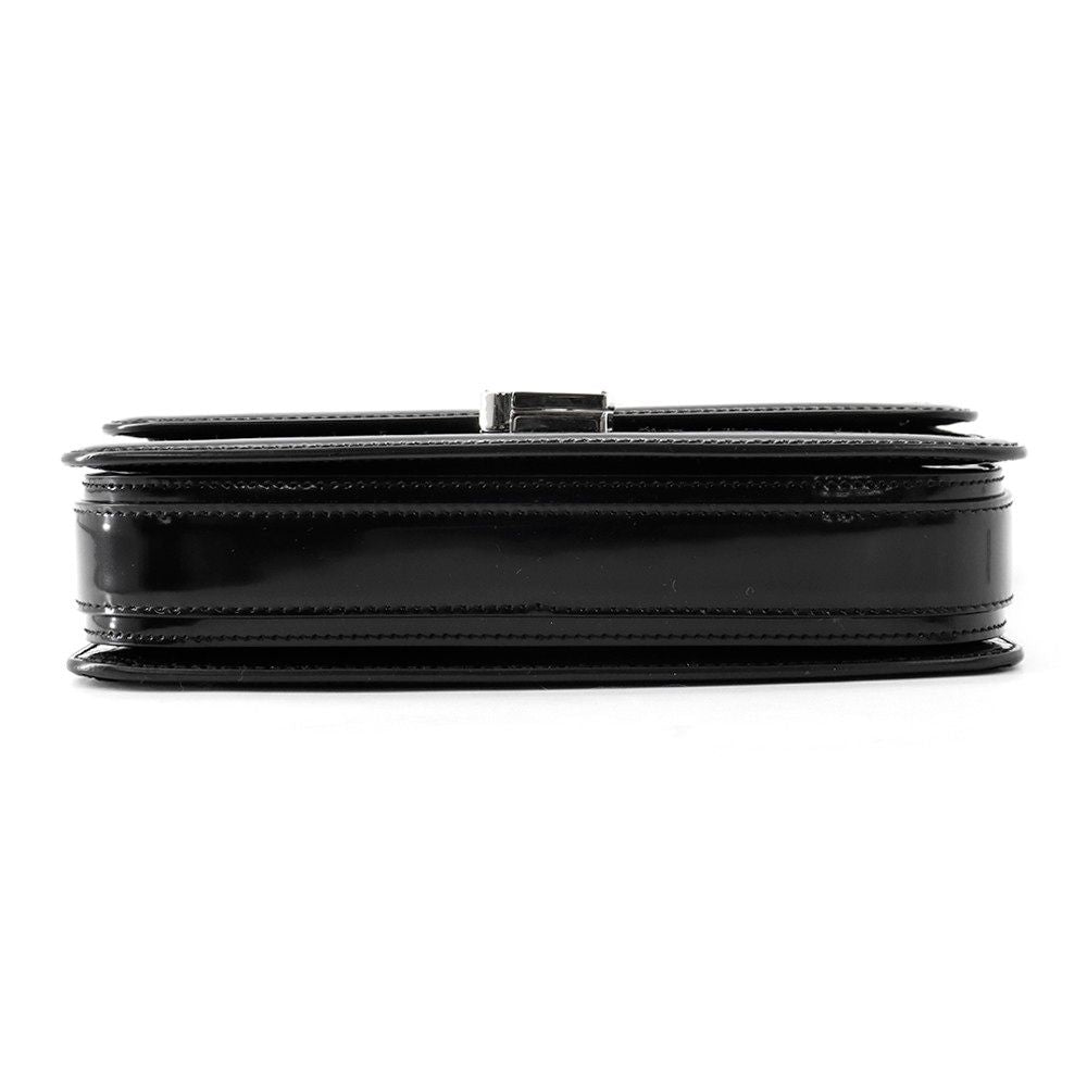 Saint Laurent Paris Shoulder Bag Solferino Patent Leather Black — view 3