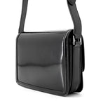 Saint Laurent Paris Shoulder Bag Solferino Patent Leather Black — view 2