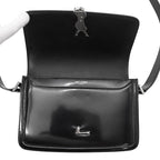 Saint Laurent Paris Shoulder Bag Solferino Patent Leather Black — view 5