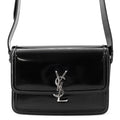 Saint Laurent Paris Shoulder Bag Solferino Patent Leather Black