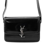 Saint Laurent Paris Shoulder Bag Solferino Patent Leather Black