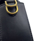Fendi Multi Pocket Baguette Leather 2-Way Shoulder Bag Black — view 8