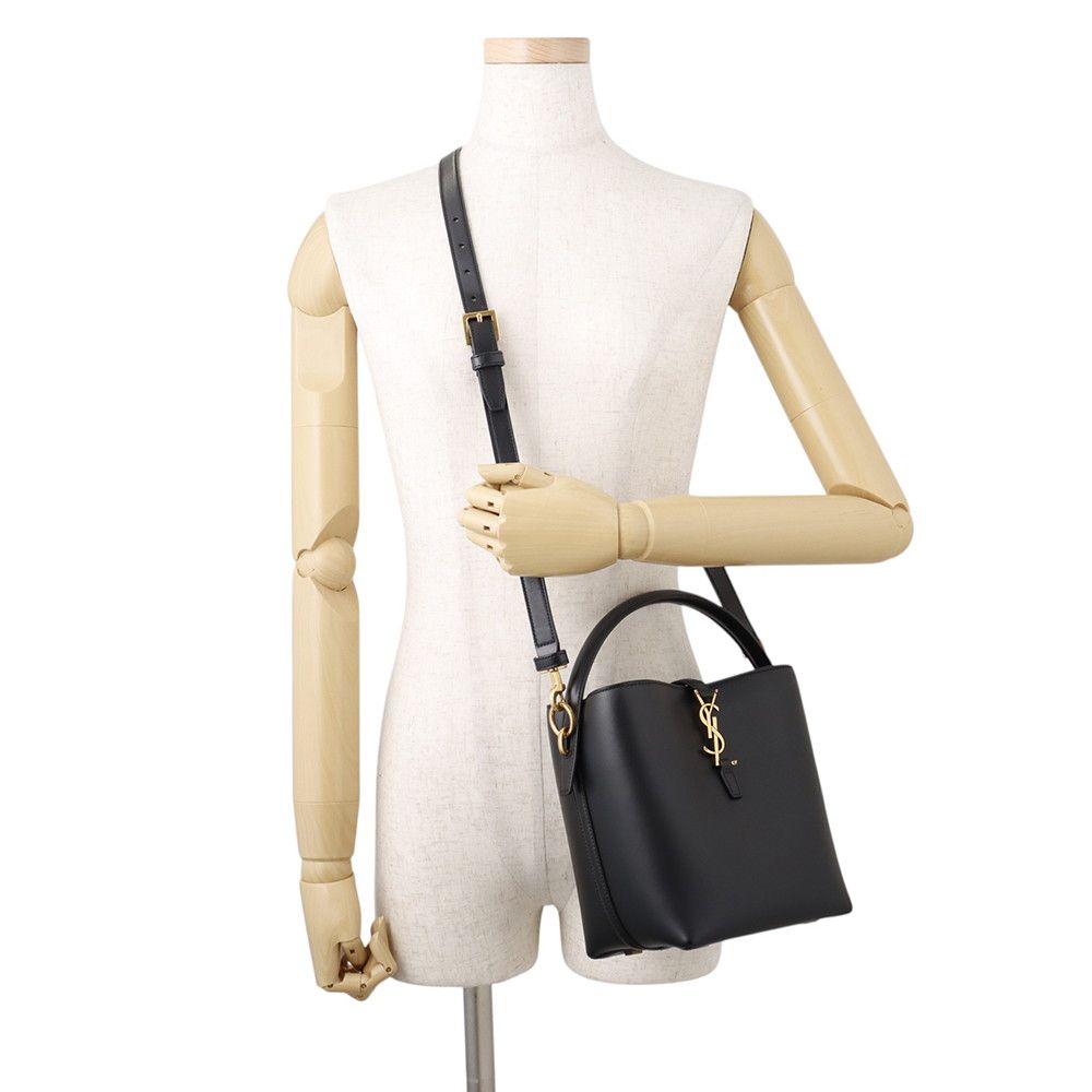 Saint Laurent Paris Handbag le 37 Small Calfskin 2-Way Shoulder Black — view 4