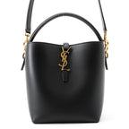 Saint Laurent Paris Handbag le 37 Small Calfskin 2-Way Shoulder Black