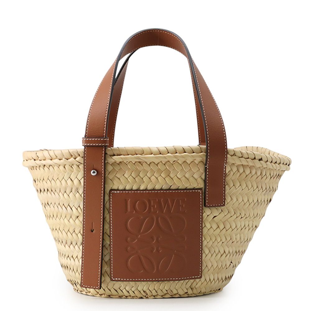 Loewe Handbag Basket Bag Small Raffia Leather